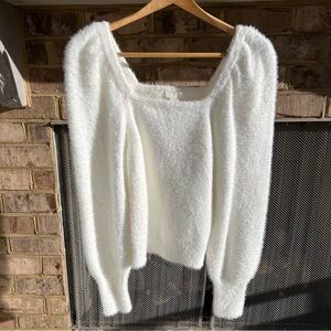 H&M White Sweater Size S